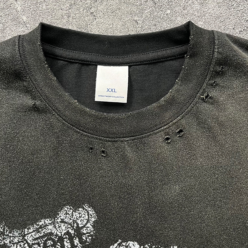 Retro Printed T-shirt Retro Floral Printed T-shirt Boho Summer Fashion Retro Printed T-shirt Retro Printed T-shirt